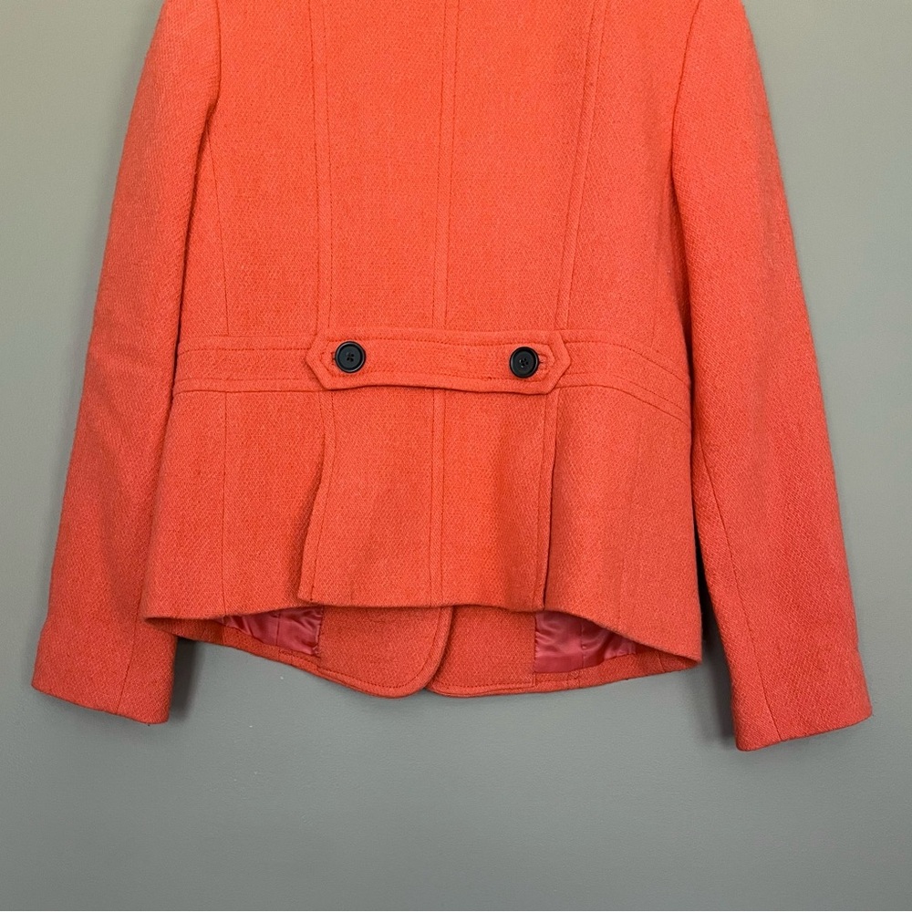 {Talbots} Wool Blend Short Jacket With Button Clo… - image 6